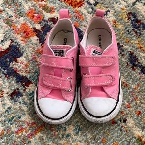 Toddler Pink Converse- size 9